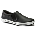QO 400 Leather Slip On Shoe in Black