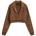 Women's  Knit Cardigan Top - Brown