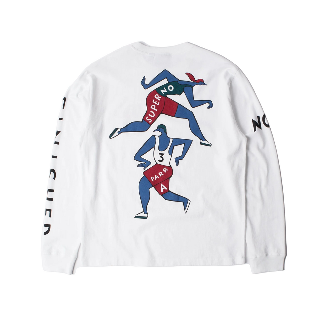 Parra "Not Finished" Long-Sleeve T-Shirt - White