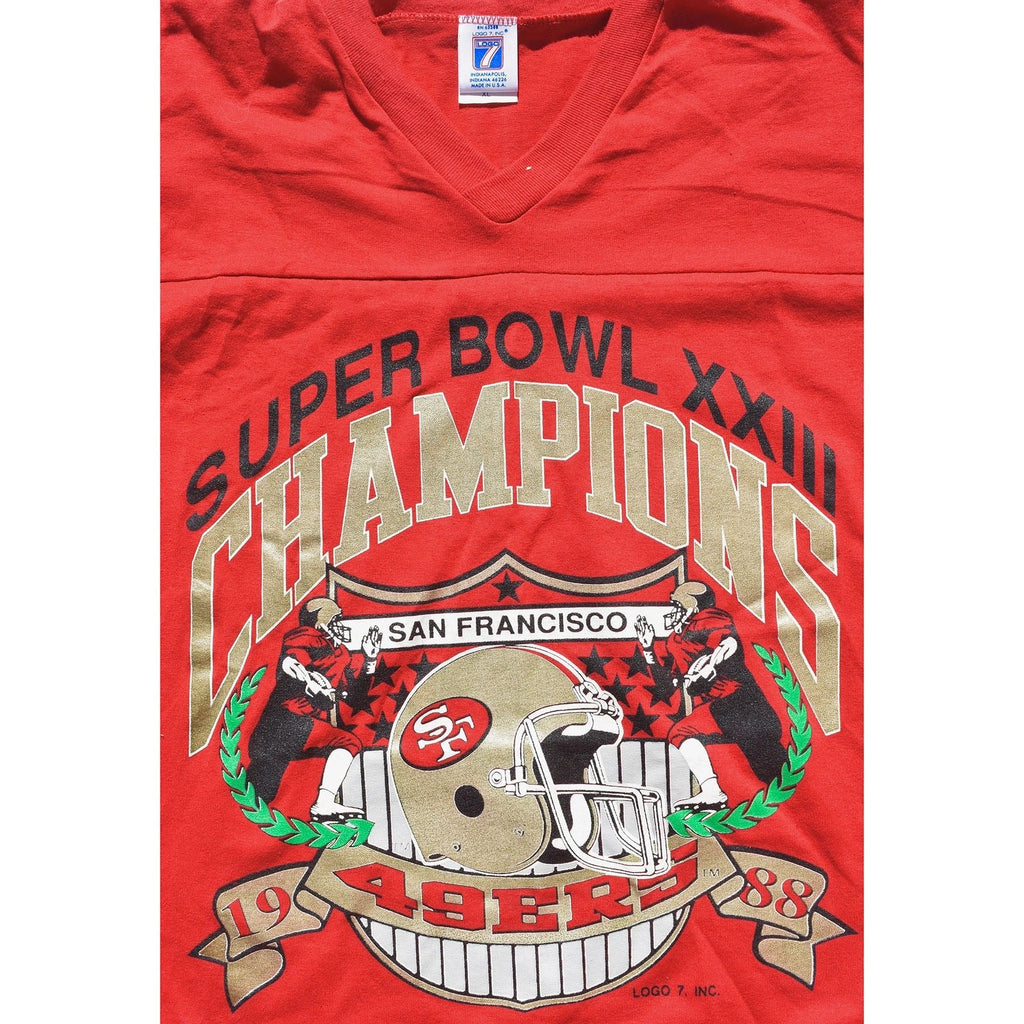 Logo 7 San Francisco 49ers 1988 Super Bowl XXIII Champions Shirt
