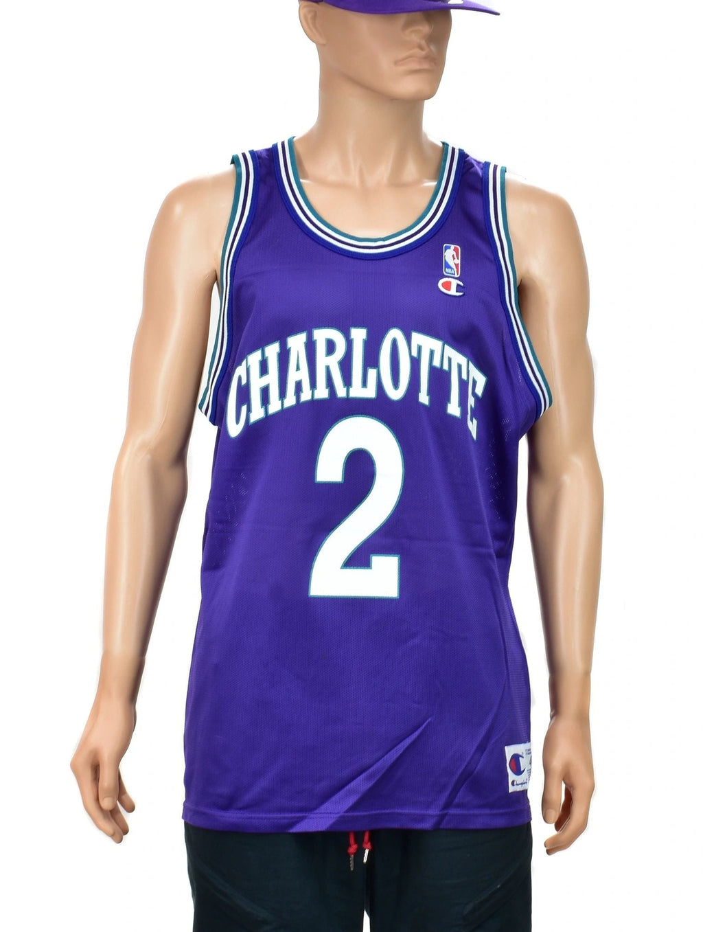 Charlotte Hornets Larry Johnson Alternate Champion Jersey Size 48