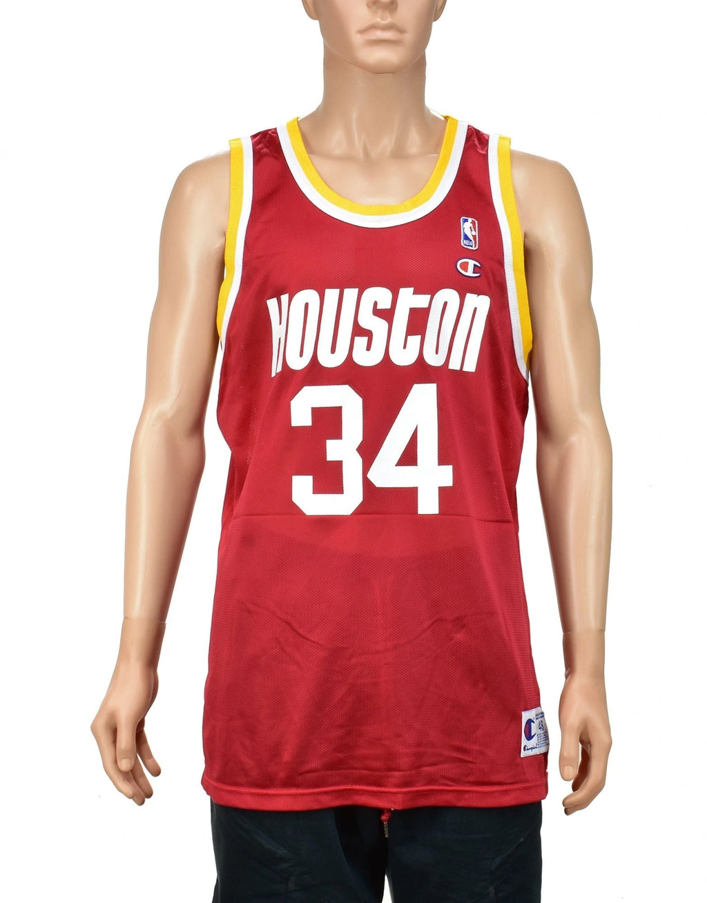 Houston Rockets Hakeem Olajuwon Champion Jersey Size 48