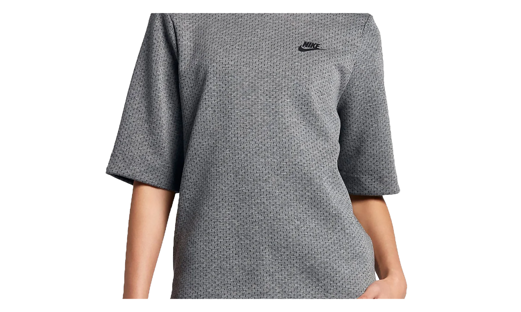 Sportswear Tech Fleece Top WMNS"Carbon Heather/ Black" 833450 091