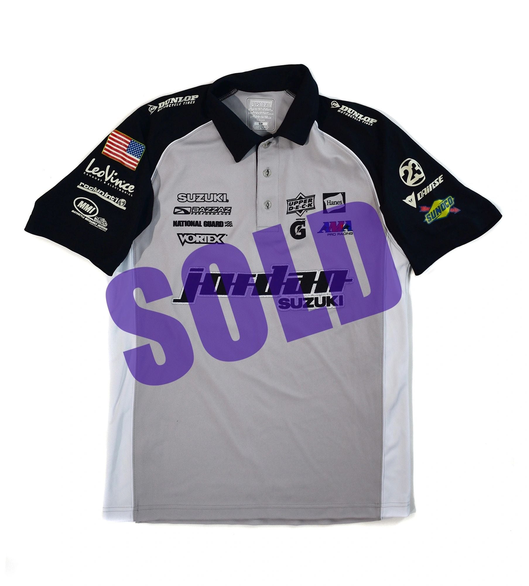 Jordan Motorcycle Team Authentic Bishop Pit Crew Shirt, Size Small