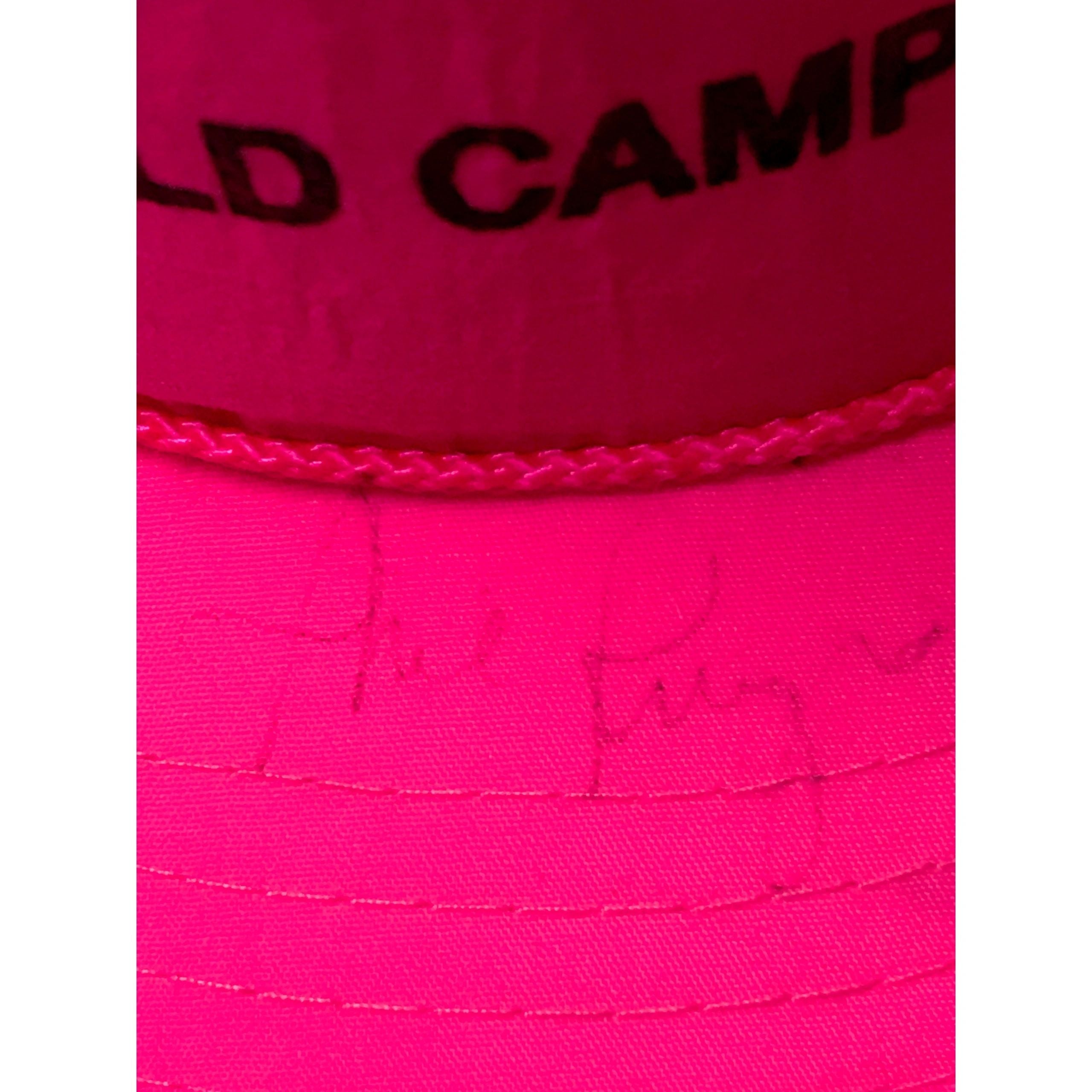1990s Phil Knight Signed Nike World Campus Neon Pink Snapback Hat