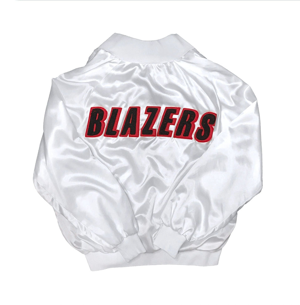 1/1 Portland Trailblazers Satin Chain Stitched Custom Jacket Size XXL