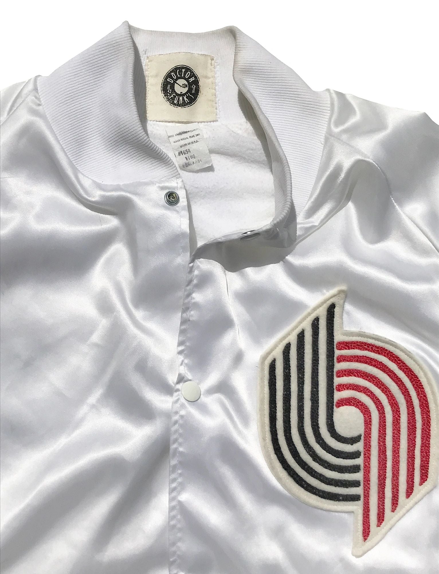 1/1 Portland Trailblazers Satin Chain Stitched Custom Jacket Size XXL