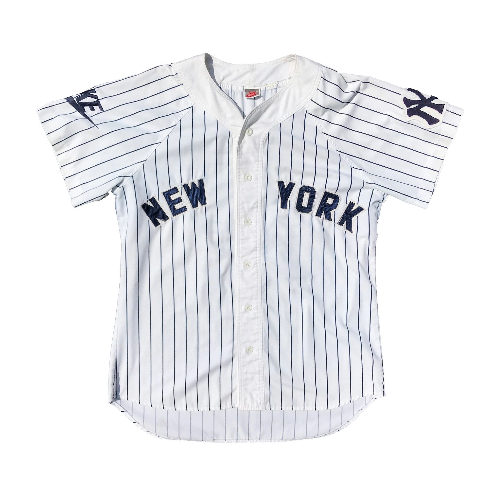 1/1 Nike Gray Tag New York Yankees Pinstriped Jersey Size XL