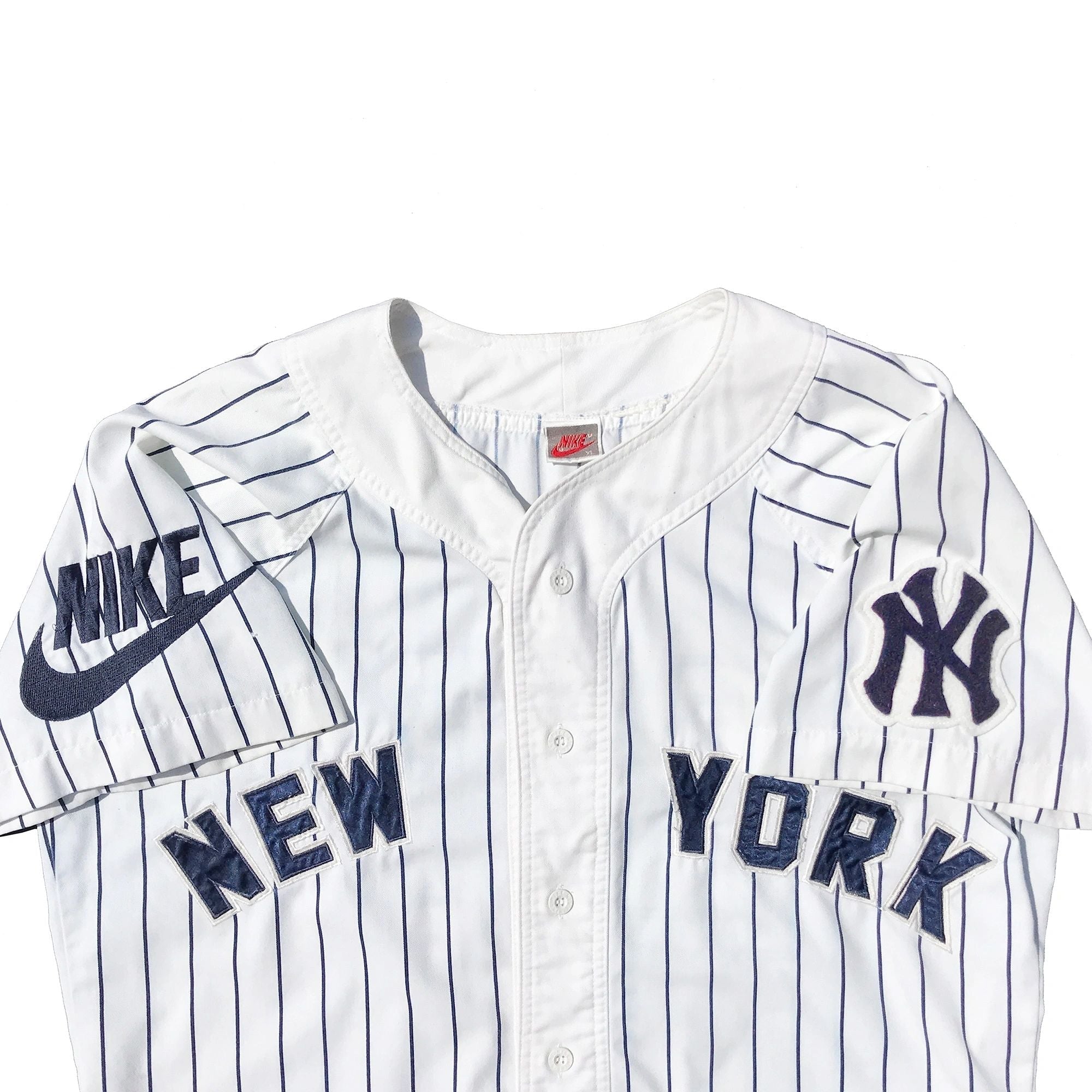 1/1 Nike Gray Tag New York Yankees Pinstriped Jersey Size XL