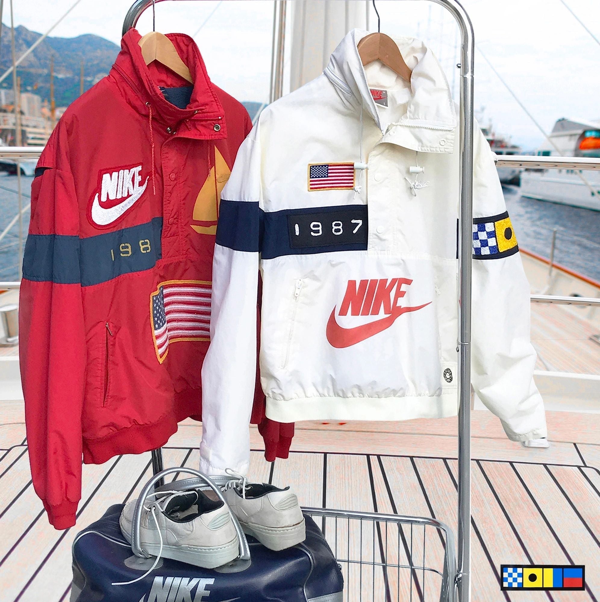 1/1 Nike America's Cup 1987 USA Team Boating Jacket, Size 3XL