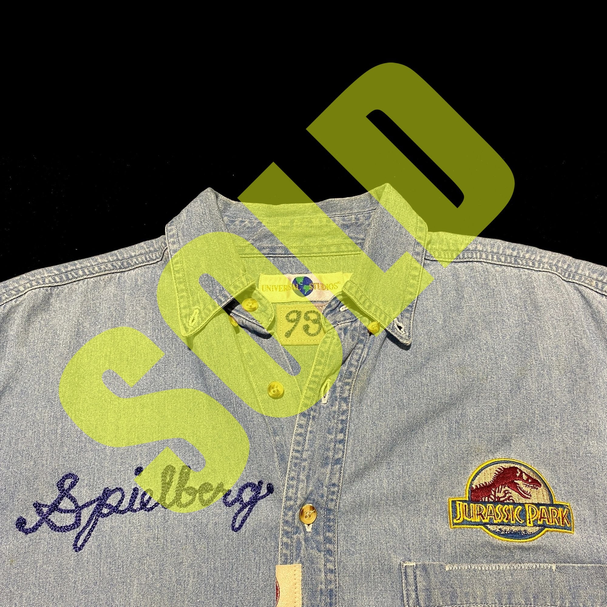 1/1 Jurassic Park Universal Studios 1993 "Spielberg" Director's Shirt
