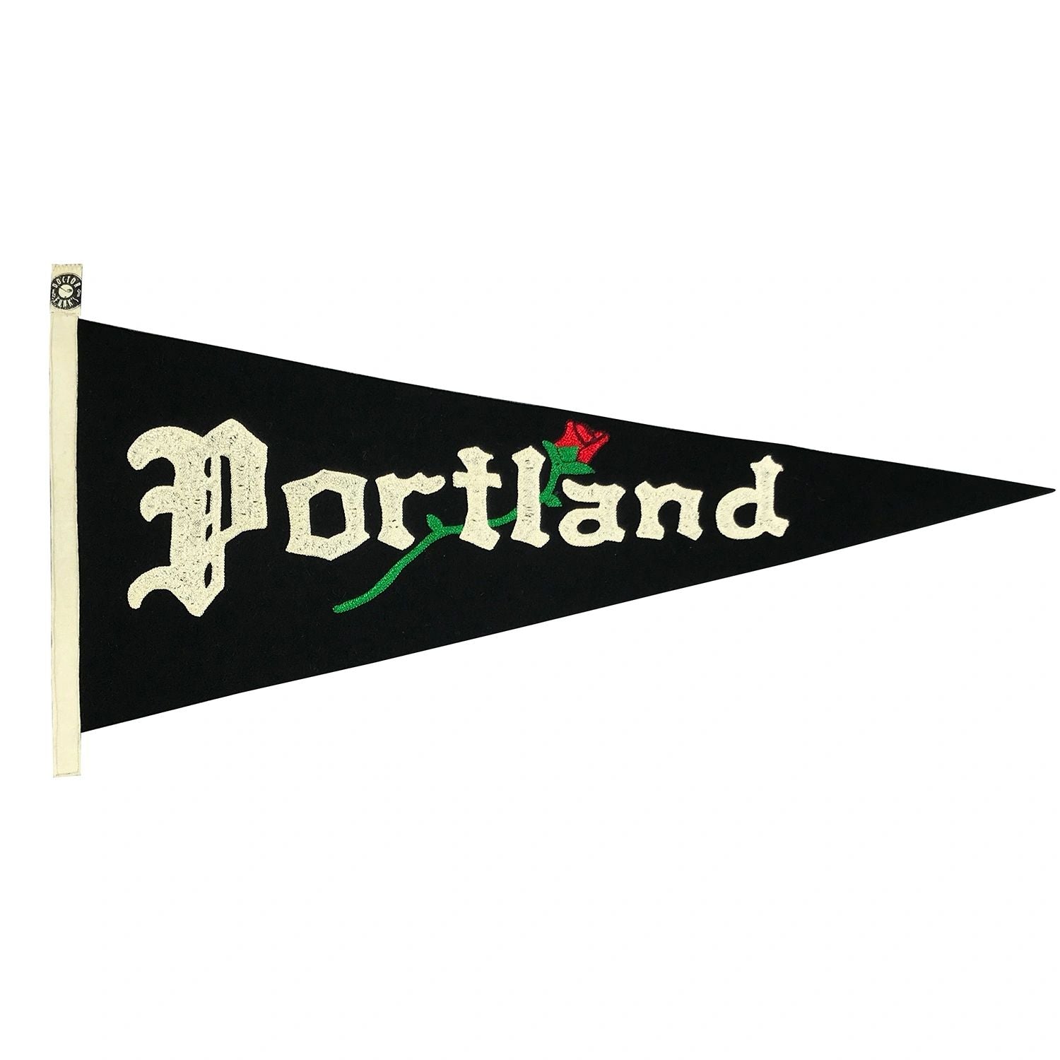 1/1 Portland "Rose" Custom Chain Stitched Wool Pennant