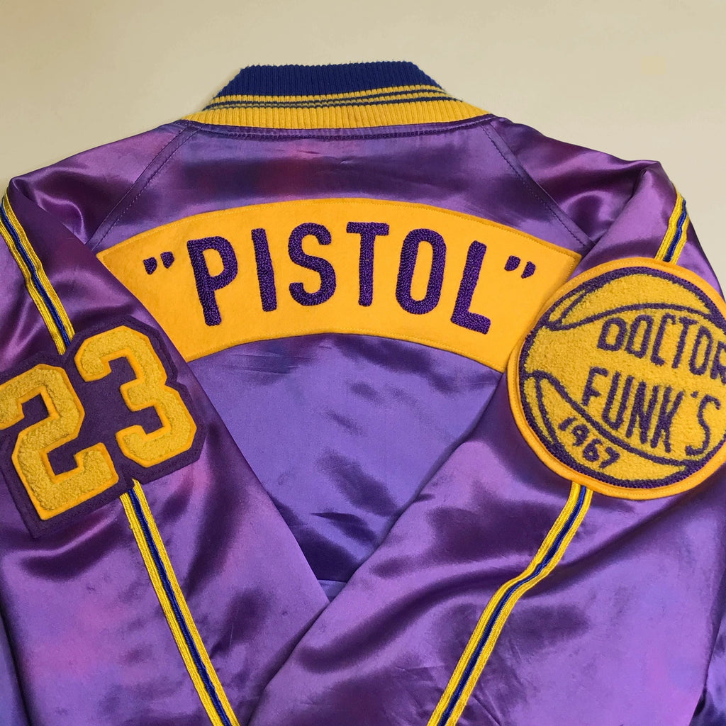 1/1 1967 Pistol Pete Maravich LSU Wildcats Satin Warm-Up Jacket