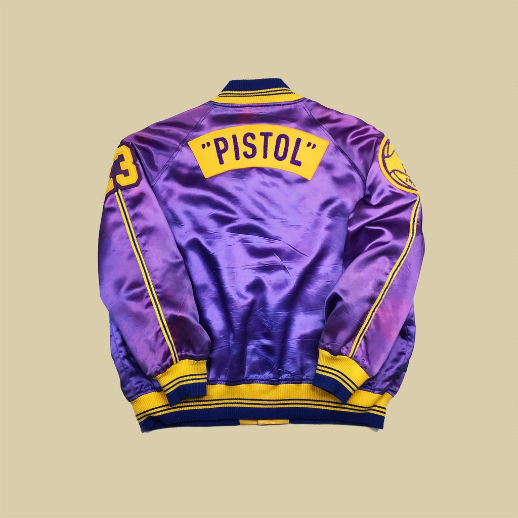 1/1 1967 Pistol Pete Maravich LSU Wildcats Satin Warm-Up Jacket