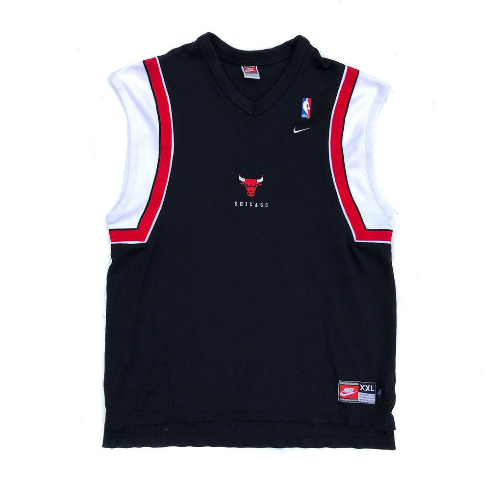 Chicago Bulls Nike Cutoff Sleeveless Warm-up Shirt Jordan Size XXL