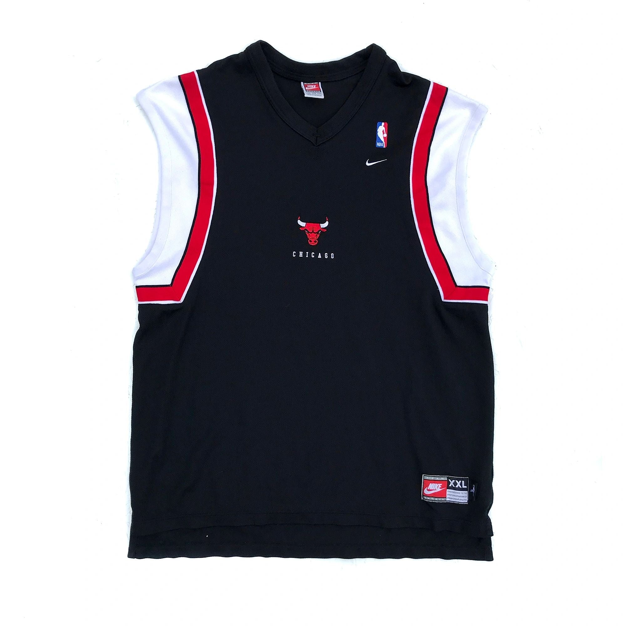 Chicago Bulls Nike Cutoff Sleeveless Warm-up Shirt Jordan Size XXL