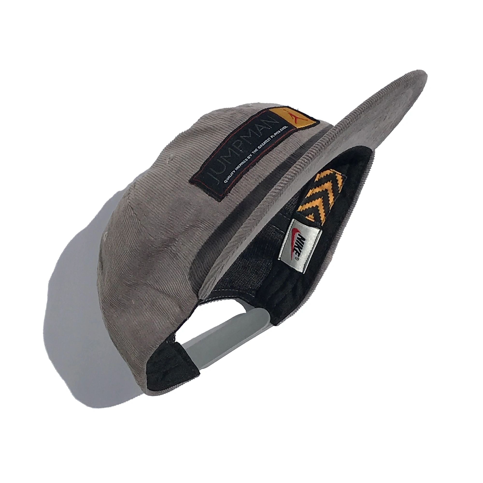 1/1 Nike Air Jordan 12 XII Taxi Woven Label Corduroy Snapback Hat