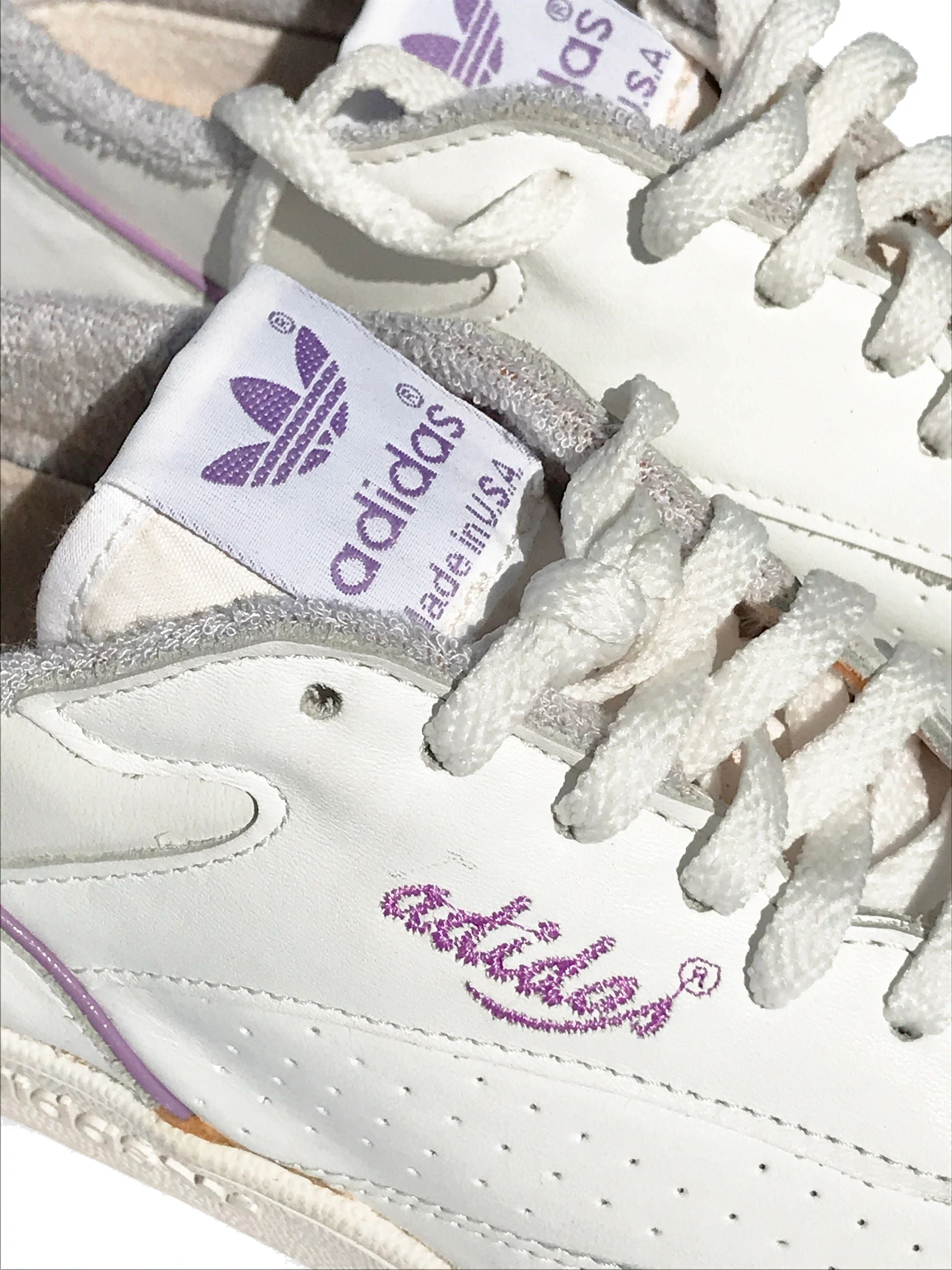 Adidas 1980's Original Made in USA Tennis Shoes Size 9