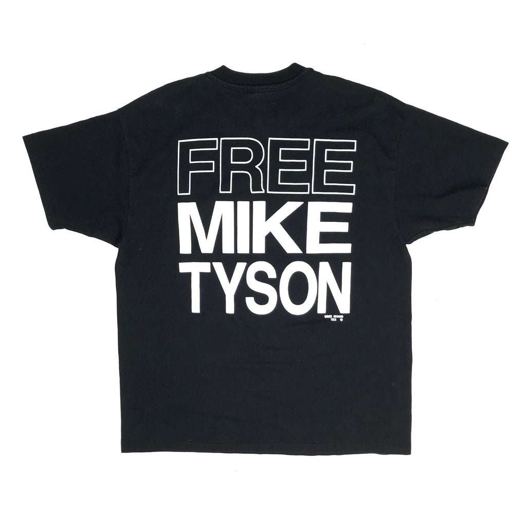 FREE MIKE TYSON "I'll Be Back" Double Sided Print 50/50 Boxing T-Shirt