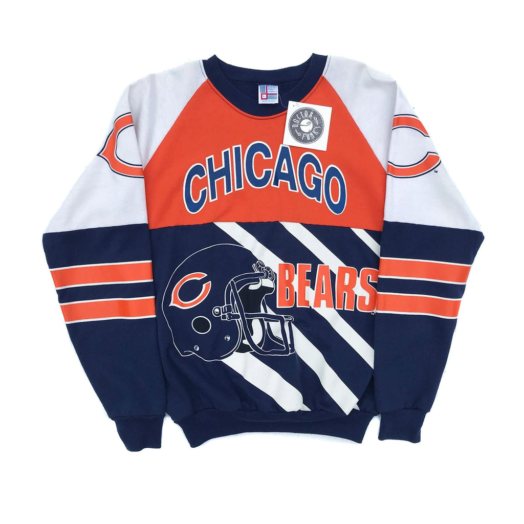 Chicago Bears 80's Double Sided Oversized Graphic Sweatshirt