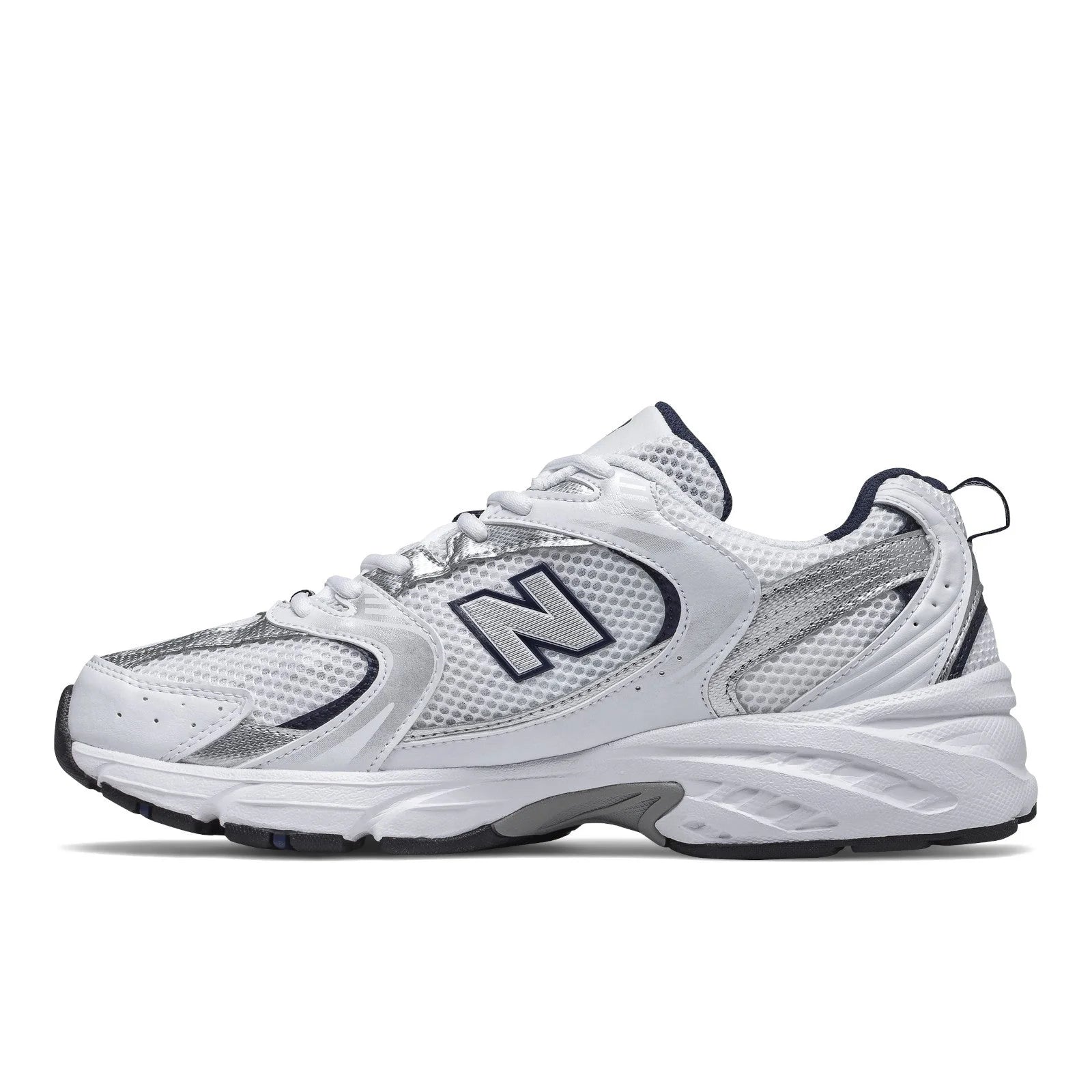 Unisex 530 in White with Natural Indigo