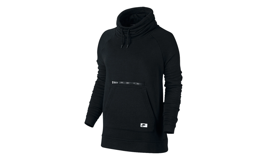 Sportswear Modern Funnel Neck Sweatshirt WMNS"Black" 803599 010