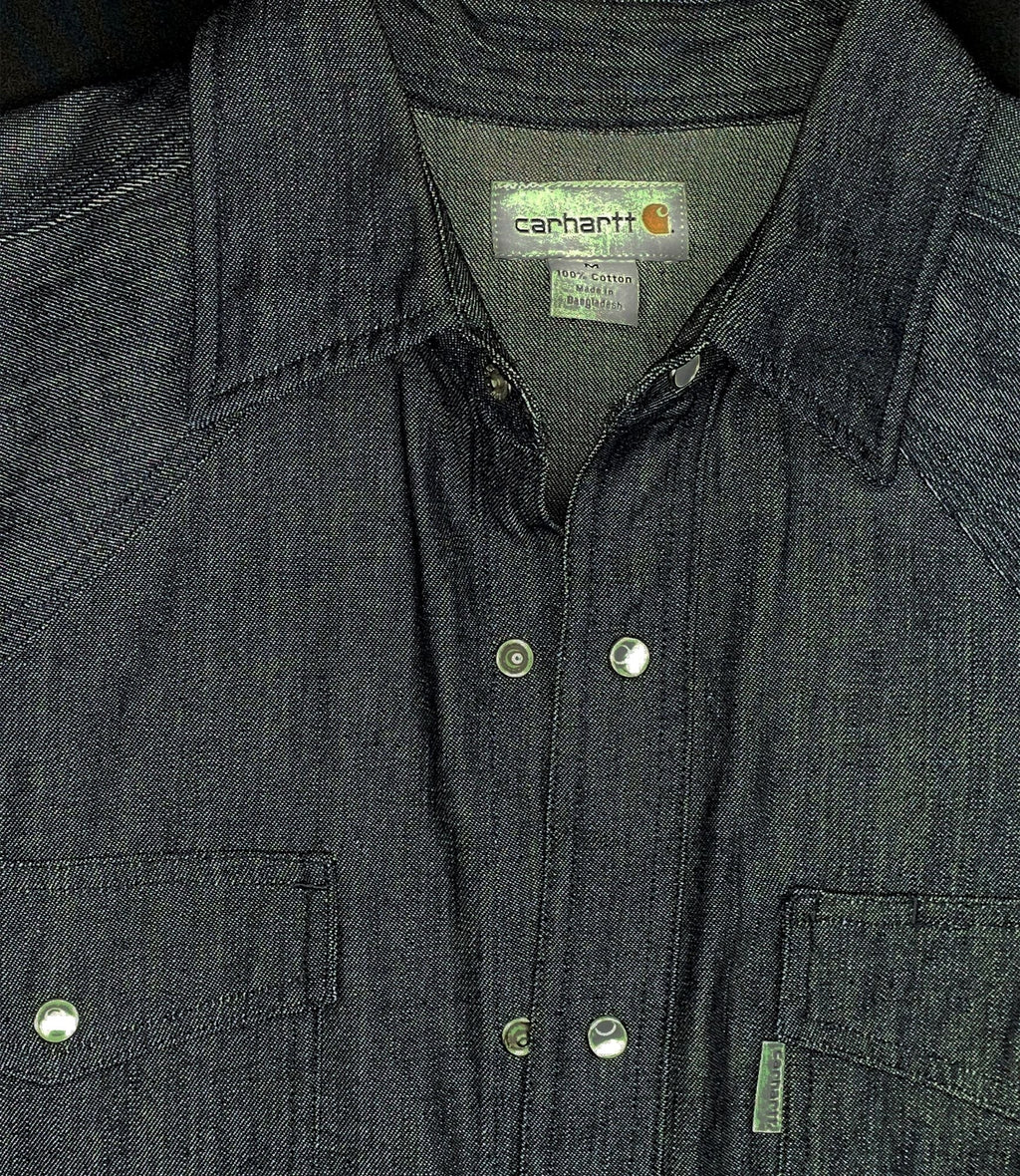 Carhartt Denim Pearl Snap Button-Up Shirt