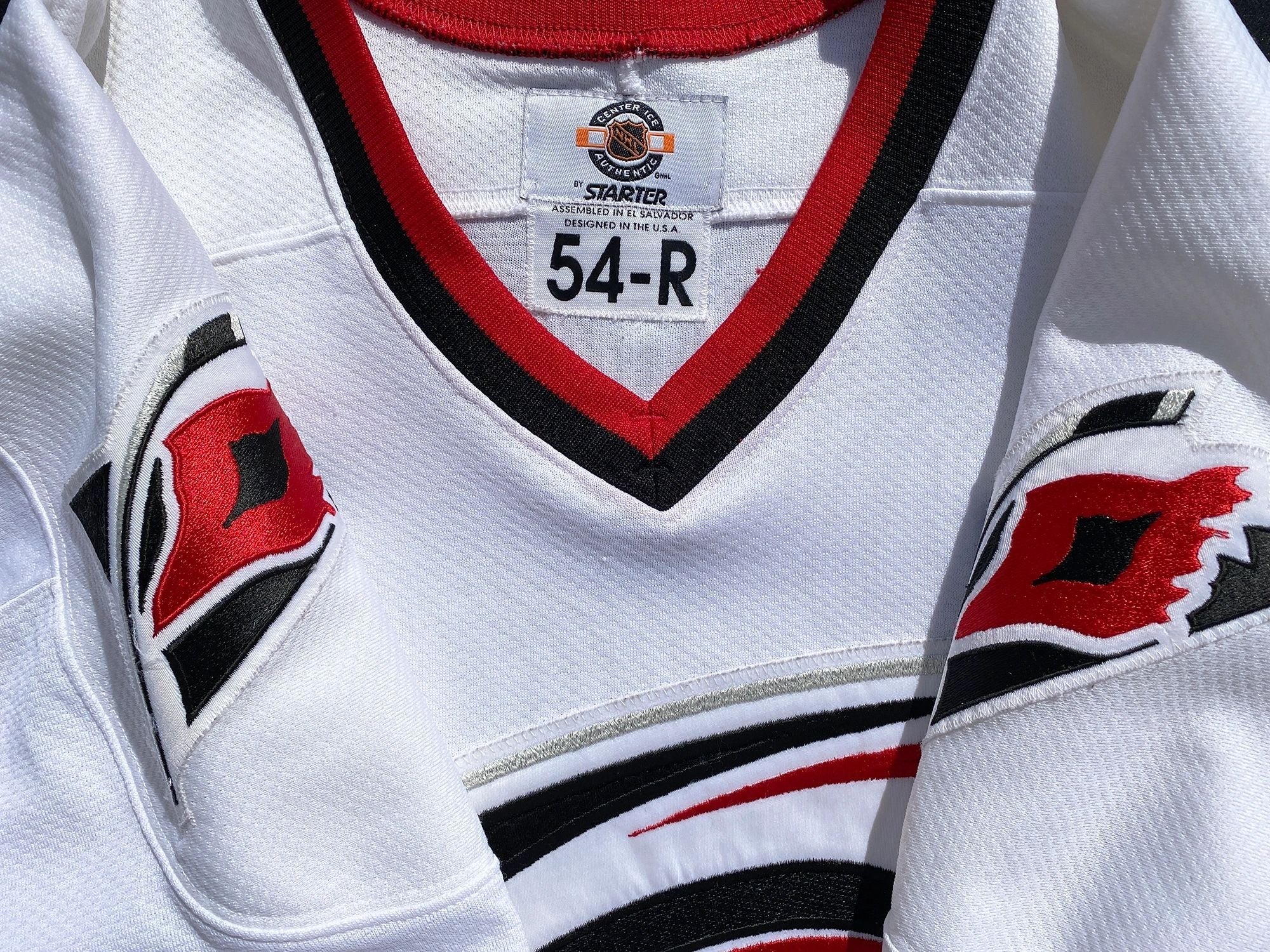 Carolina Hurricanes Authentic 90s Starter Game Jersey Fight Strap