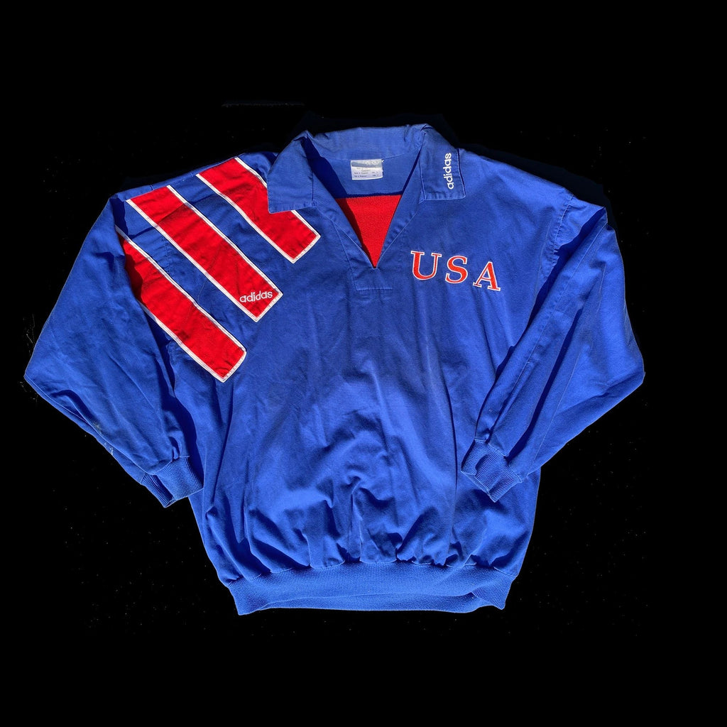 Adidas USA Soccer 90's World Cup Pullover Jacket