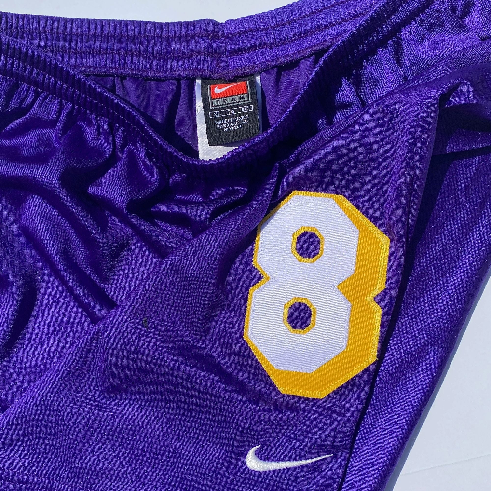 Kobe Bryant Nike Y2K Mesh Team Practice Shorts "8"