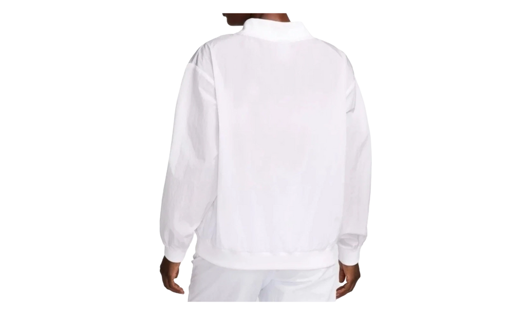 Sportswear Essential Loose UV Woven Long-Sleeve V-Neck WMNS"White" FV7649 100