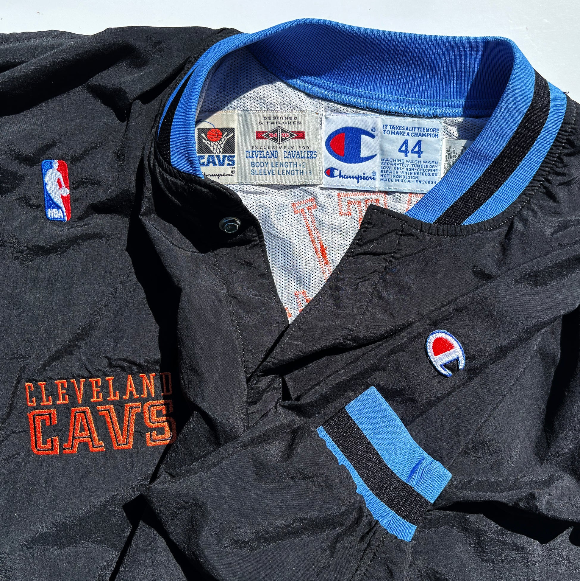 Cleveland Cavaliers John Battle Authentic Champion 1994-95 Game Jacket