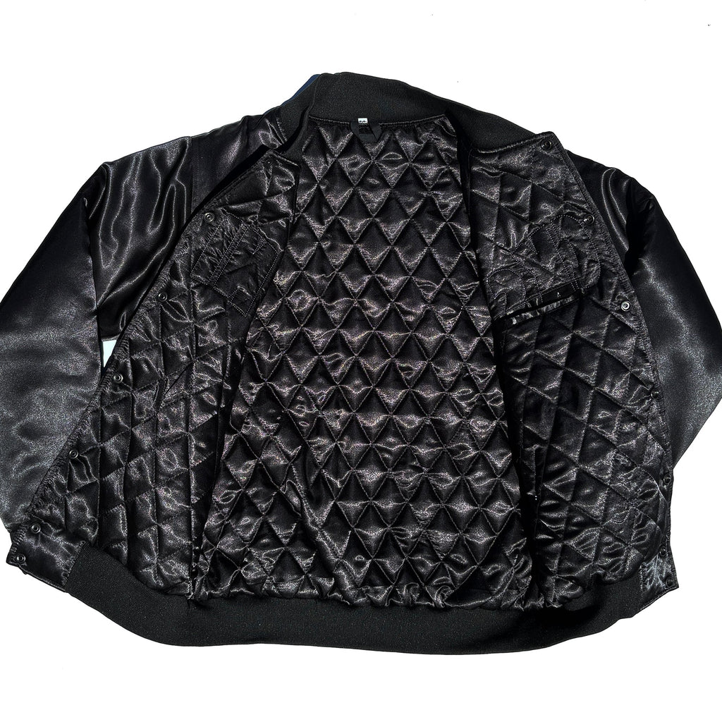 1/1 New York Knicks Quilt Lined Satin Coaches Jacket NEW