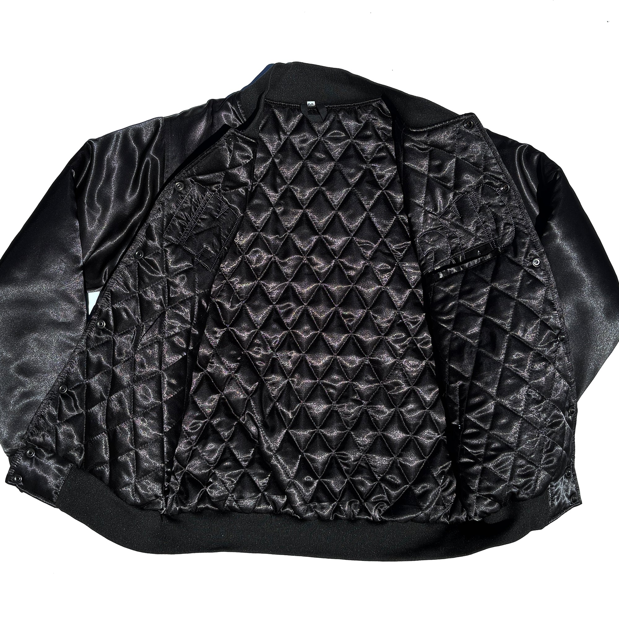 1/1 New York Knicks Quilt Lined Satin Coaches Jacket NEW