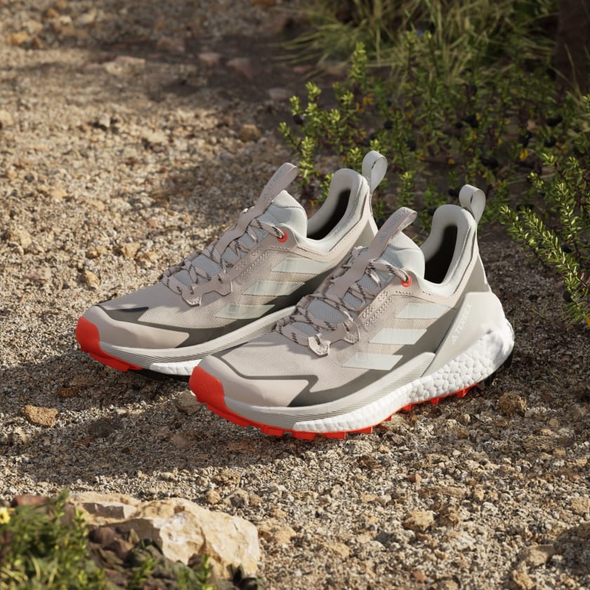 Women Terrex Free Hiker 2.0 Low Gore-Tex Hiking Shoe in Wonder Beige Grey