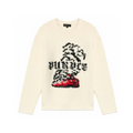 Purple Smoke Show Sweater - Beige