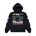 Rhude Petrol Patch Hoodie - Vintage Black