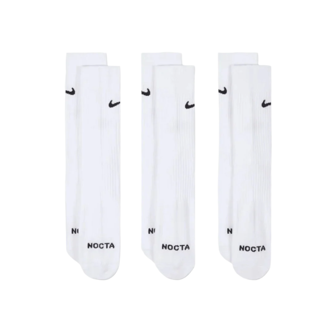 x NOCTA Crew 3 Pack Sock - White