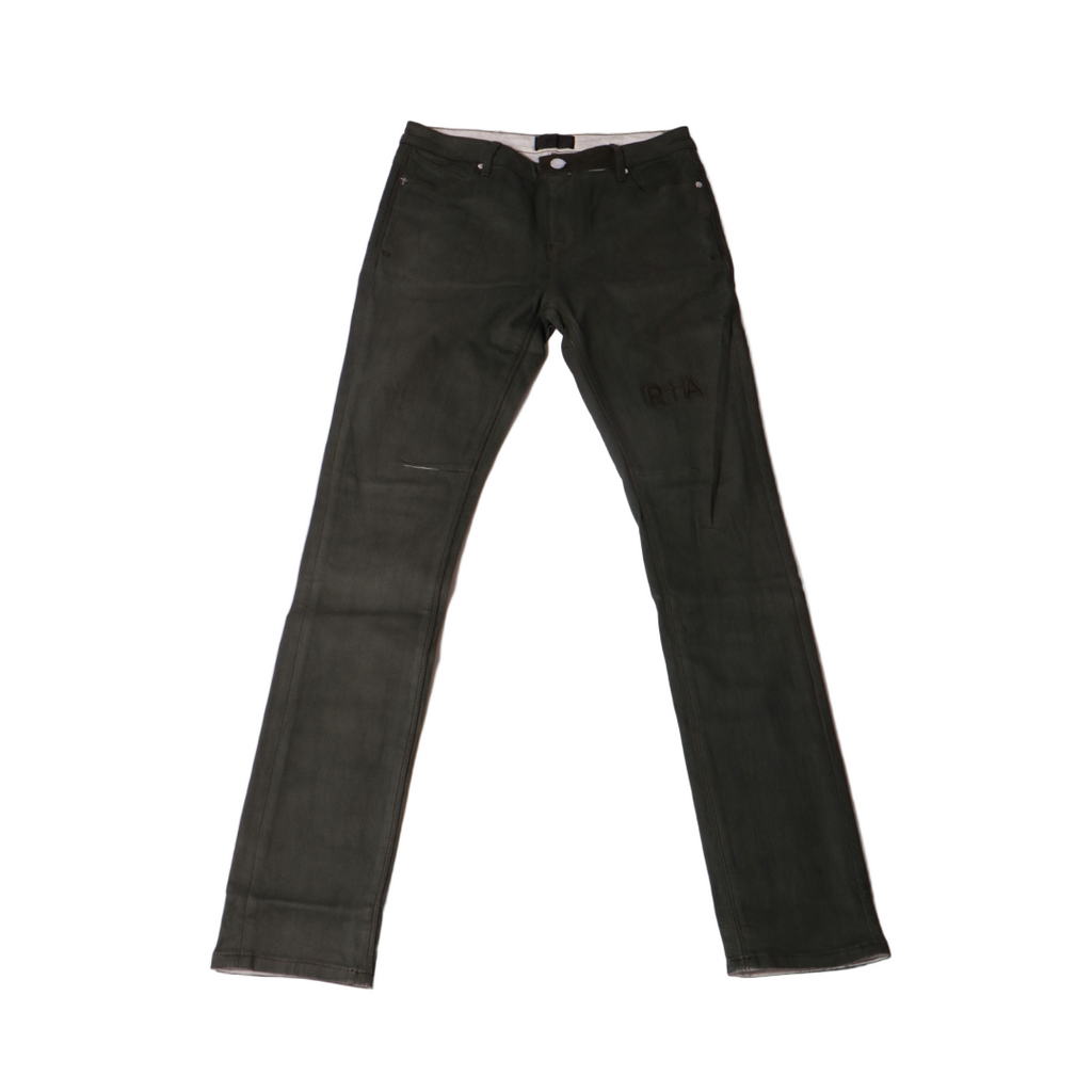 RtA Bryant Triple Cross Denim - Dusty Olive