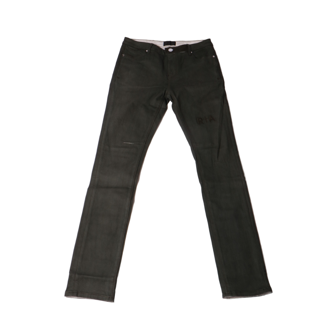 RtA Bryant Triple Cross Denim - Dusty Olive