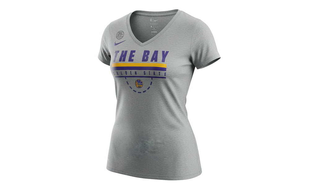 NBA Golden State Warriors The Bay V-Neck WMNS"Gray" 934610 063