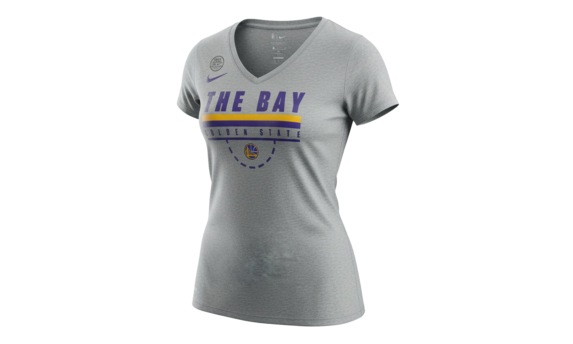 NBA Golden State Warriors The Bay V-Neck WMNS"Gray" 934610 063