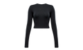 Sportswear Chill Knit Slim LS Cropped Top WMNS"Black" HF5322 010