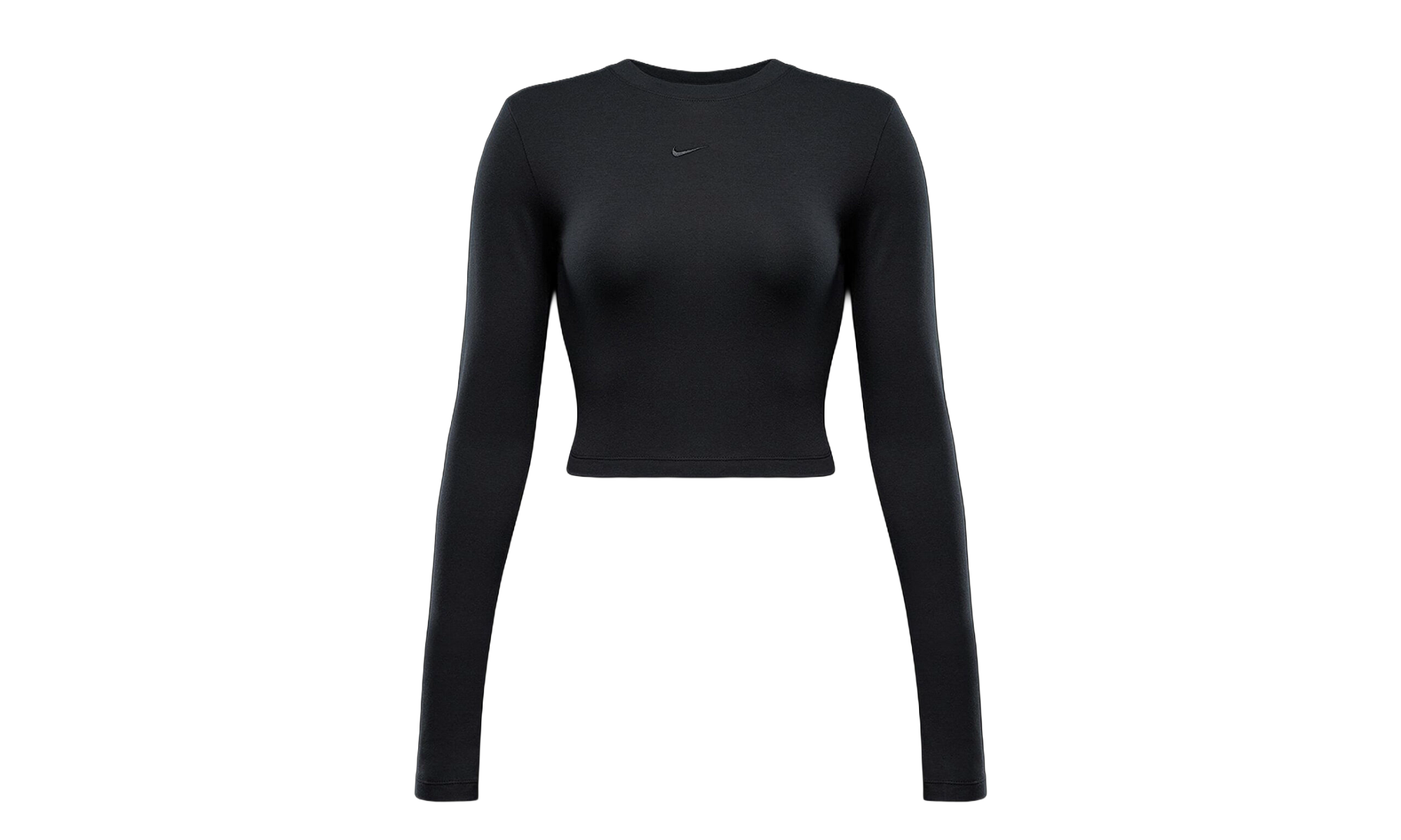 Sportswear Chill Knit Slim LS Cropped Top WMNS"Black" HF5322 010