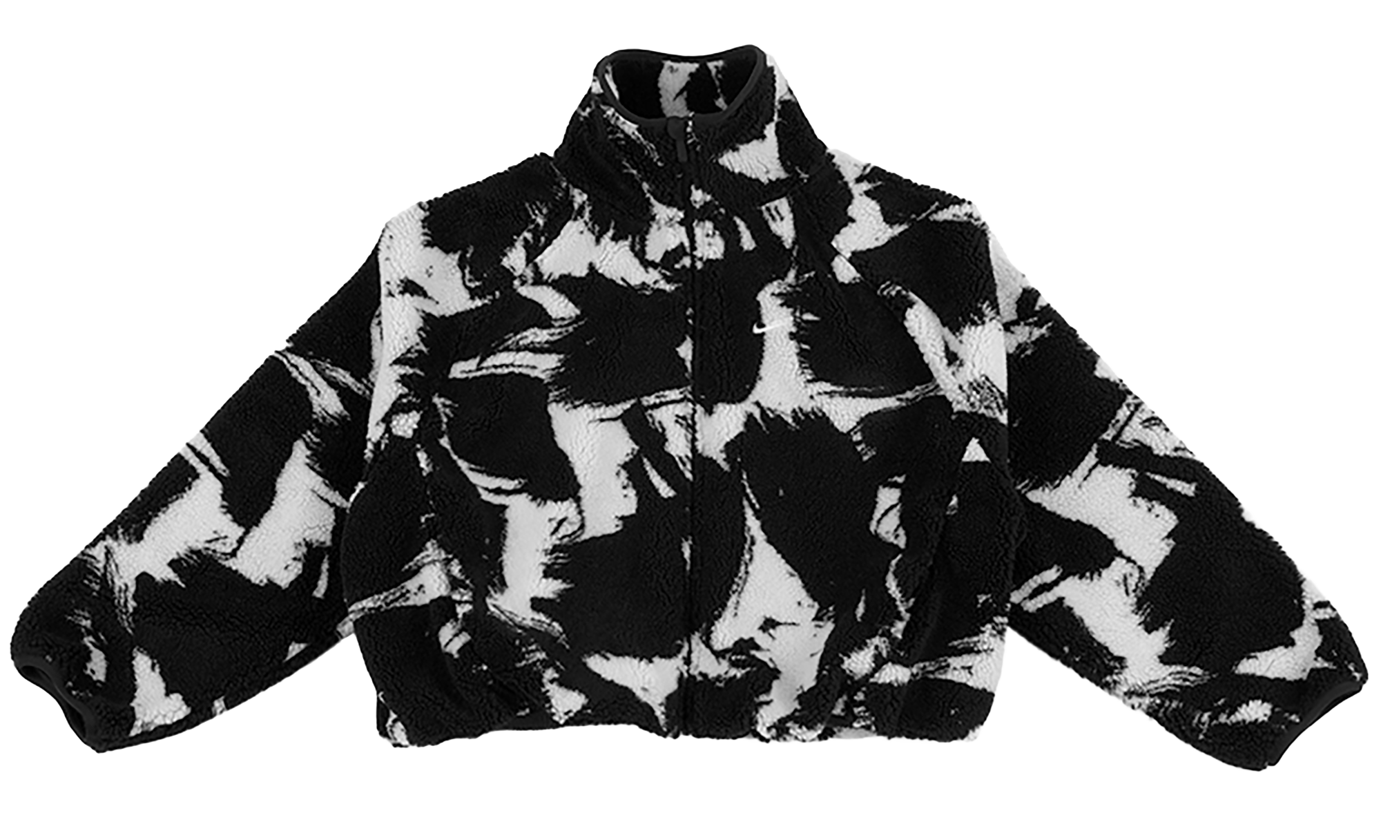 NSW Oversized High-Pile Fleece WMNS"Black White" IF0344 010