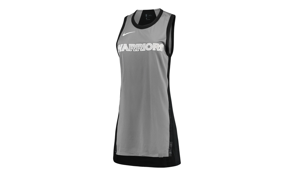 NBA Golden State Warriors Spring Jersey Long Tank Top WMNS"Gray/Black" 920485 036