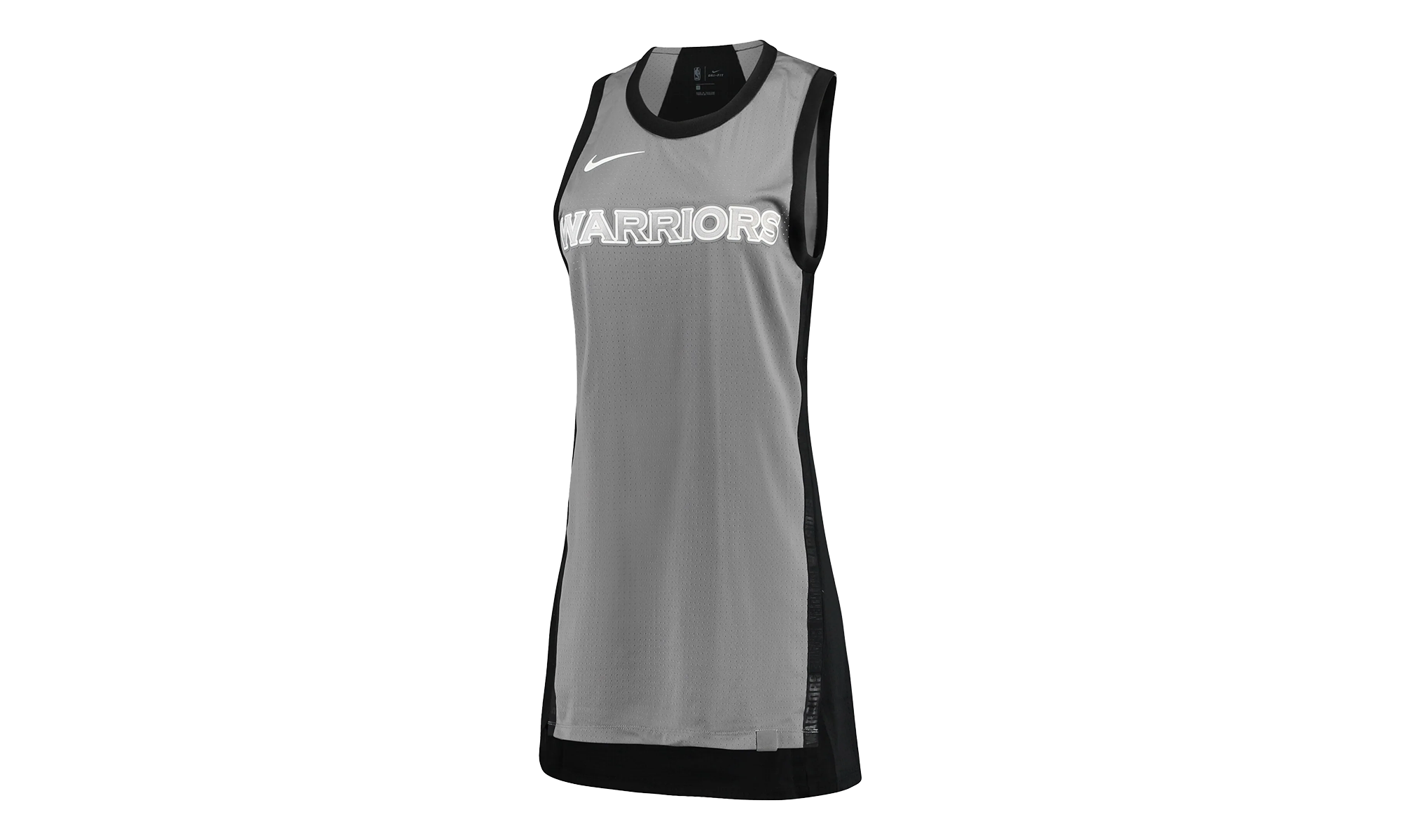 NBA Golden State Warriors Spring Jersey Long Tank Top WMNS"Gray/Black" 920485 036