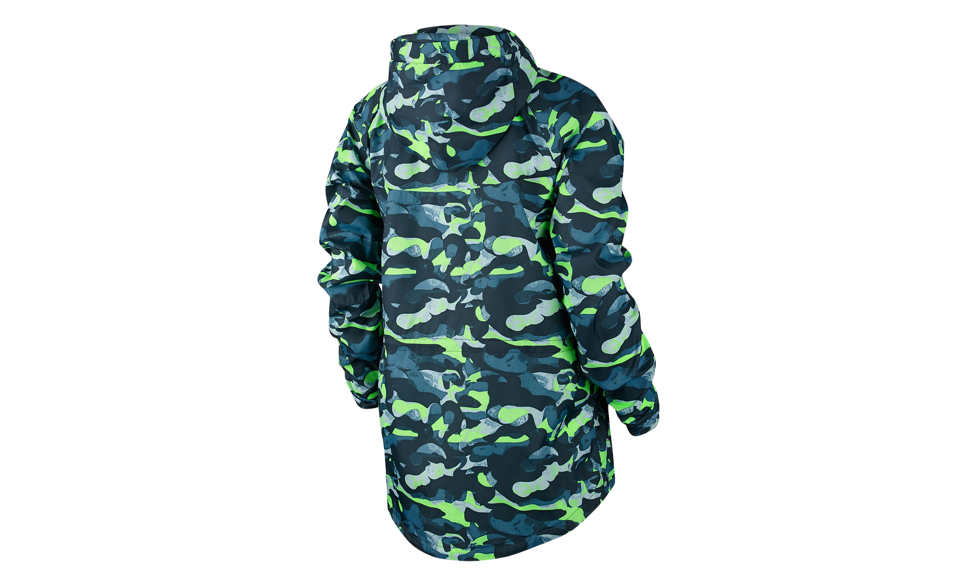 Tech Fleece Camo Windrunner Jacket WMNS"Stratus Blue/ Ghost Green" 687611 482