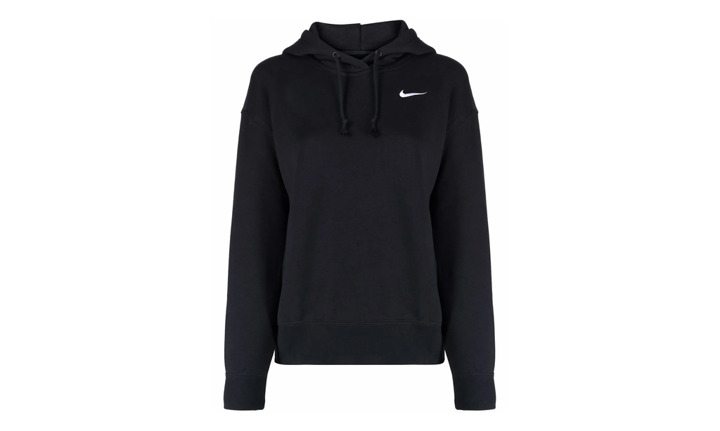 Sportswear Fleece Oversized Fit Hoodie WMNS"Black/ White" CZ2590 010