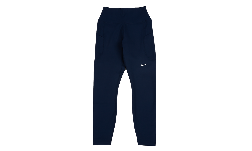 One High-Waisted 7/8 Leggings with Pockets WMNS"Midnight Navy/ White" FN3241 413